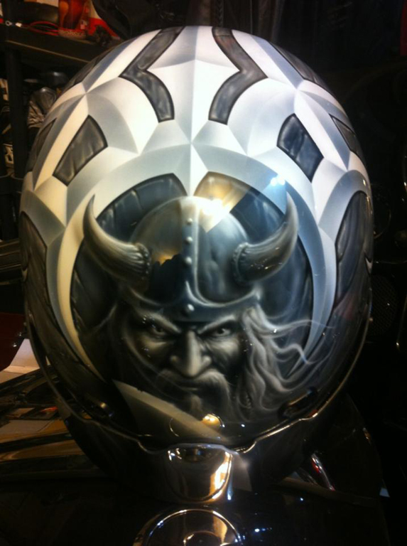 "Viking" Custom Medallion :: Inspired by Collector's Motorcyle Helmet